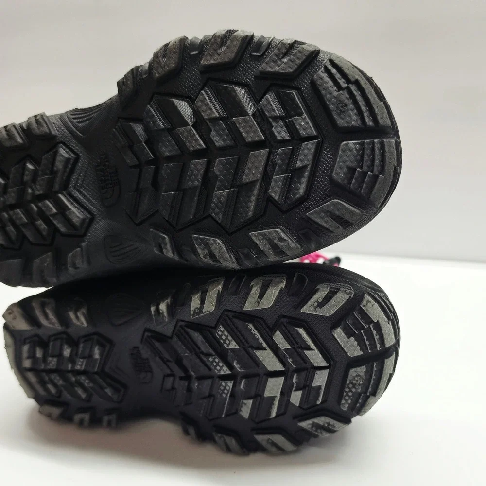 The North Face Alpenglow Winter Boots Kids 13 Grey Pink Waterproof NF0A2T5P